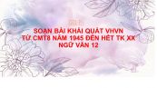 Soạn bài Khái quát văn học Việt Nam từ CMT8 năm 1945 đến hết thế kỉ XX Ngữ Văn 12 siêu ngắn