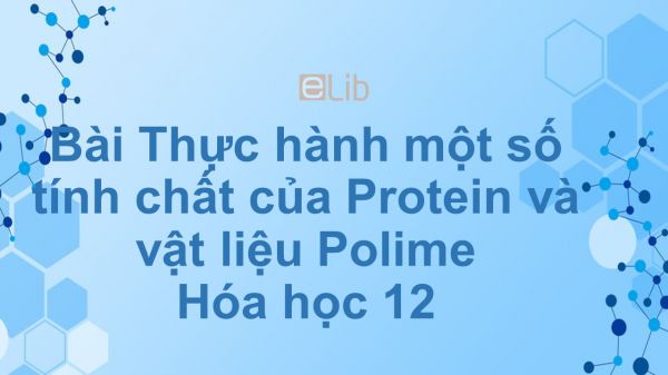 Hóa học 12 Bài 16: Thực hành một số tính chất của Protein và vật liệu Polime