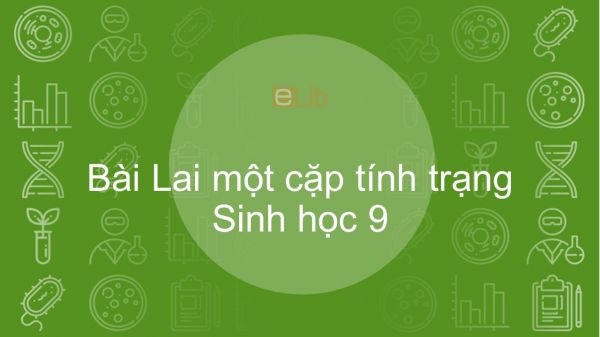 Sinh học 9 Bài 3: Lai một cặp tính trạng