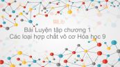 Hóa học 9 Bài 13: Luyện tập chương 1 Các loại hợp chất vô cơ