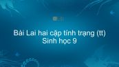 Sinh học 9 Bài 5: Lai hai cặp tính trạng (tt)