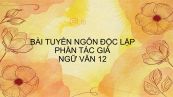 Tuyên ngôn độc lập phần tác giả