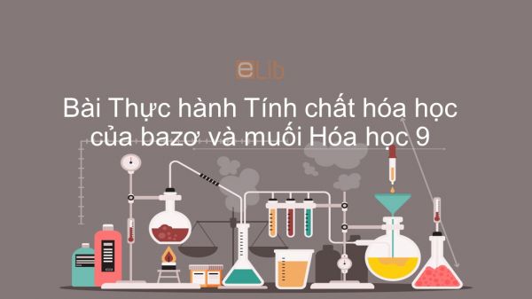 Hóa học 9 Bài 14: Thực hành: Tính chất hóa học của bazơ và muối