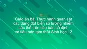 Sinh học 12 Bài 7: TH: Quan sát các dạng ĐB số lượng NST với tiêu bản cố định và tạm thời