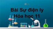 Hóa học 11 Bài 1: Sự điện ly