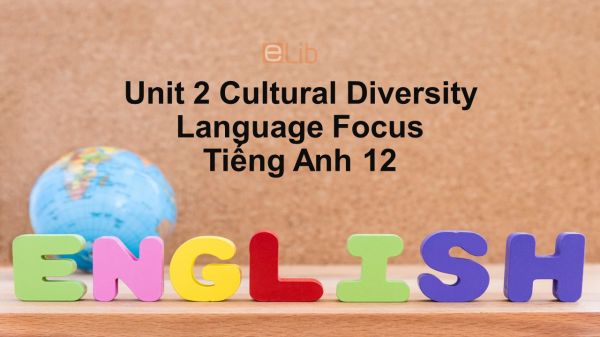 Unit 2 lớp 12: Cultural Diversity-Language Focus