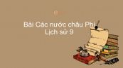 Lịch sử 9 Bài 6: Các nước châu Phi