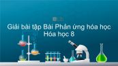 Giải bài tập SGK Hóa 8 Bài 13: Phản ứng hóa học