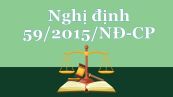 Nghị định 59/2015/NĐ-CP về quản lý dự án đầu tư xây dựng
