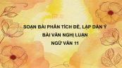 Soạn bài Phân tích đề, lập dàn ý bài văn NL Ngữ văn 11 tóm tắt