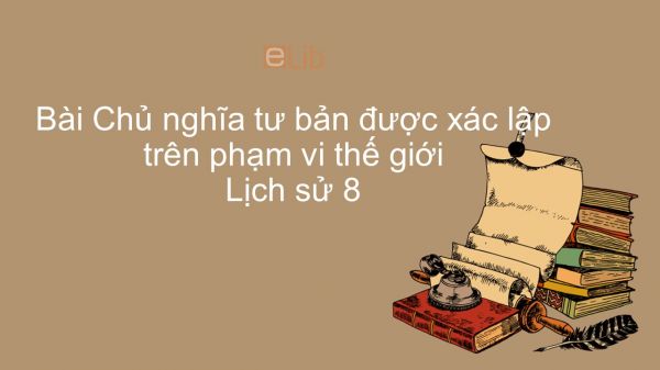 Lịch sử 8 Bài 3: Chủ nghĩa tư bản được xác lập trên phạm vi thế giới