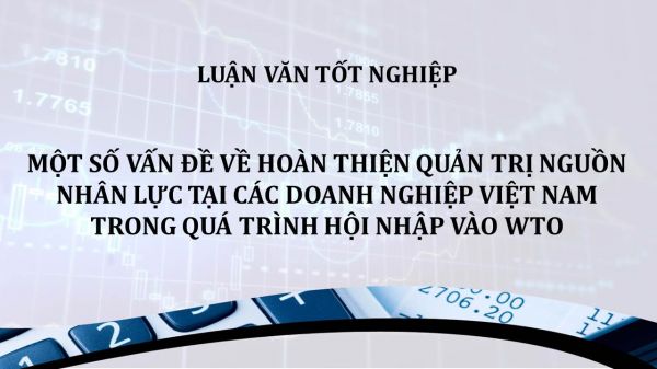 Luận văn: Một số vấn đề về hoàn thiện quản trị nguồn nhân lực tại các doanh nghiệp Việt Nam trong quá trình hội nhập vào WTO