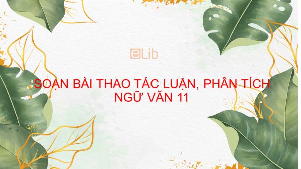 Soạn bài Thao tác lập luận, phân tích tóm tắt