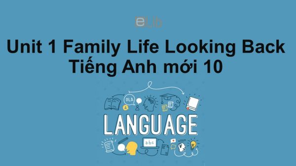 Unit 1 lớp 10: Family Life-Looking Back