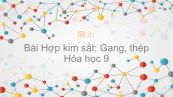 Hóa học 9 Bài 20: Hợp kim sắt: Gang, thép