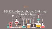 Hóa học 9 Bài 22: Luyện tập chương 2 Kim loại