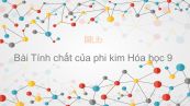 Hoá học 9 Bài 25: Tính chất của phi kim