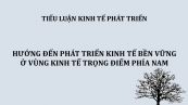 Tiểu luận: Hướng đến phát triển kinh tế bền vững ở vùng kinh tế trọng điểm phía Nam