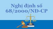 Nghị định 68/2000/NĐ-CP về chế độ hợp đồng trong cơ quan hành chính Nhà nước