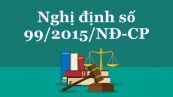 Nghị định 99/2015/NĐ-CP về quy định hướng dẫn thi hành một số điều của Luật Nhà ở