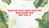 Soạn bài Hoạt động giao tiếp bằng ngôn ngữ (tt) đầy đủ