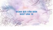 Soạn bài Văn bản Ngữ văn 10 đầy đủ