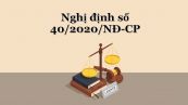 Nghị định 40/2020/NĐ-CP về quy định chi tiết thi hành một số điều của Luật Đầu tư công