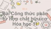 Hoá học 11 Bài 21: Công thức phân tử hợp chất hữu cơ