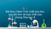 Hoá học 9 Bài 33: Thực hành: Tính chất hóa học của phi kim và hợp chất của chúng