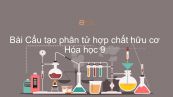 Hoá học 9 Bài 35: Cấu tạo phân tử hợp chất hữu cơ