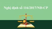 Nghị định số 116/2017/NĐ-CP quy định điều kiện sản xuất, lắp ráp và kinh doanh dịch vụ bảo dưỡng ô tô