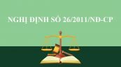 Nghị định số 26/2011/NĐ-CP định chi tiết và hướng dẫn thi hành một số điều của Luật Hóa chất