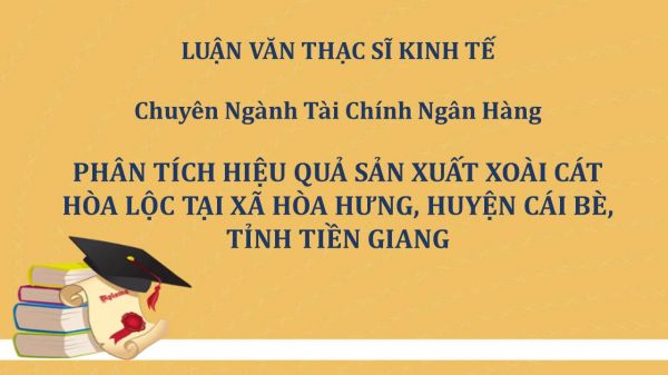 Phân tích hiệu quả sản xuất xoài cát Hòa Lộc tại xã Hòa Hưng, huyện Cái Bè, tỉnh Tiền Giang