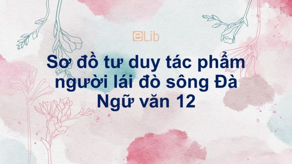 Tổng hợp các sơ đồ tư duy bài Người lái đò sông Đà