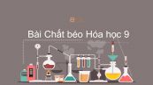 Hoá học 9 Bài 47: Chất béo