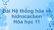 Hoá học 11 Bài 38: Hệ thống hóa về hiđrocacbon