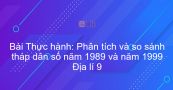 Địa lí 9 Bài 5: Thực hành: Phân tích và so sánh tháp dân số năm 1989 và năm 1999