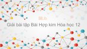 Giải bài tập SGK Hóa 12 Bài 19: Hợp kim