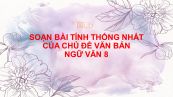 Soạn bài Tính thống nhất của chủ đề văn bản Ngữ Văn 8 tóm tắt