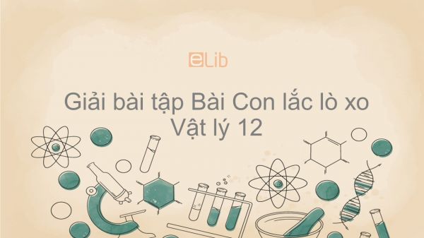 Giải bài tập SGK Vật lý 12 Bài 2: Con lắc lò xo