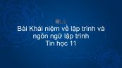 Tin học 11 Bài 1: Khái niệm về lập trình và ngôn ngữ lập trình