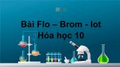 Hoá học 10 Bài 25: Flo - Brom - Iot