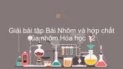 Giải bài tập SGK Hóa 12 Bài 27: Nhôm và hợp chất của nhôm