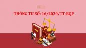 Thông tư số 16/2020/TT-BQP quy định việc xử lý kỷ luật trong bộ quốc phòng