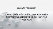 Luận văn: Trung Quốc với chiến lược xâm nhập thị trường Châu Phi và bài học cho Việt Nam