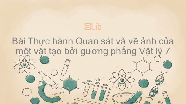 Lý 7 Bài 6: Thực hành: Quan sát và vẽ ảnh của một vật tạo bởi gương phẳng