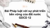 GDCD 12 Bài 9: Pháp luật với sự phát triển bền vững của đất nước