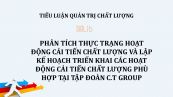 Tiểu luận: Phân tích thực trạng hoạt động cải tiến chất lượng và lập kế hoạch triển khai các hoạt động cải tiến chất lượng phù hợp tại tập đoàn C.T group
