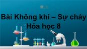 Hoá học 8 Bài 28: Không khí - sự cháy