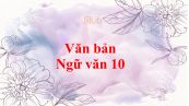 Văn bản (tt) Ngữ văn 10